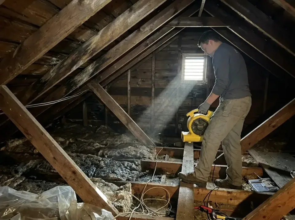 attic-water-damage-drying-proc-007 — frequently asked questions, Emergency Water Extraction & 24/7 Flood Response in Cynthia…